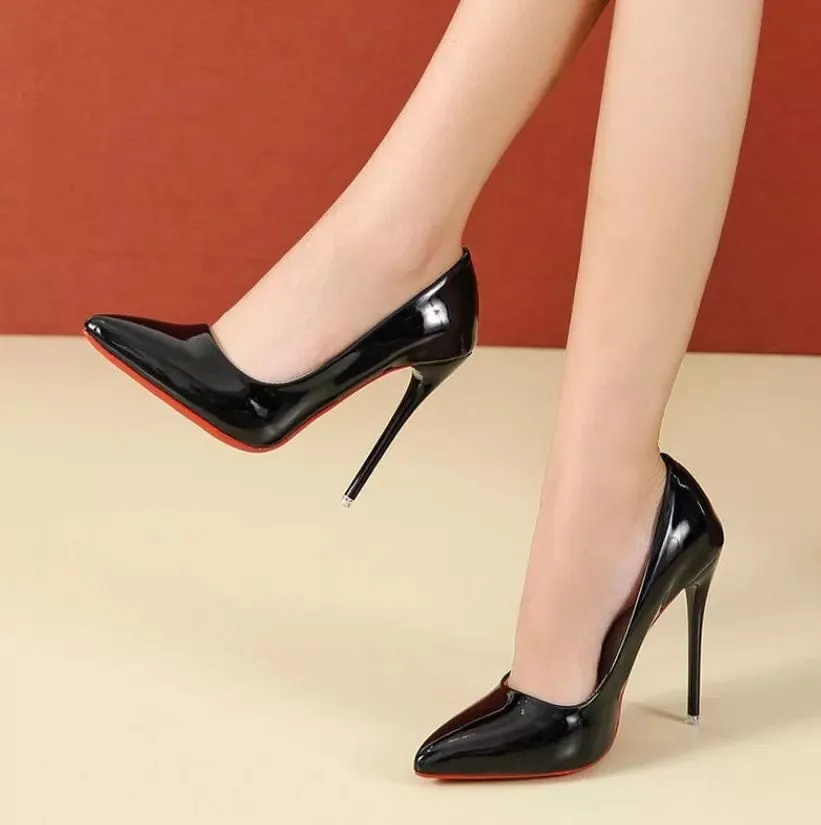 Fashion High Heels Women's Shoes 12cm Thin Stiletto Pointed Toe