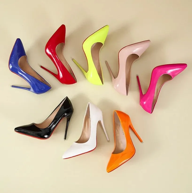 Fashion High Heels Women's Shoes 12cm Thin Stiletto Pointed Toe