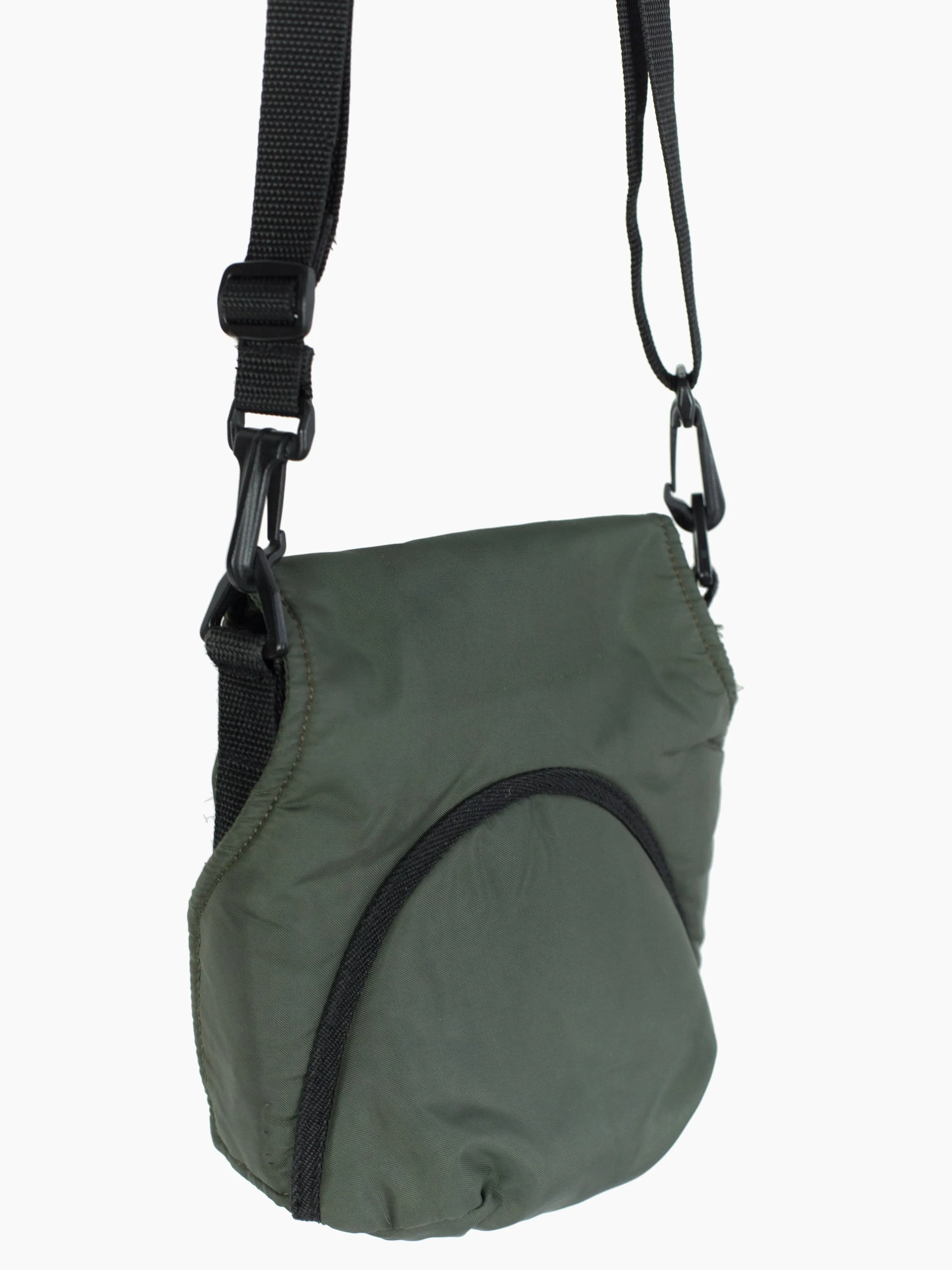 Final Home 90s Olive Padded Nylon Sidebag