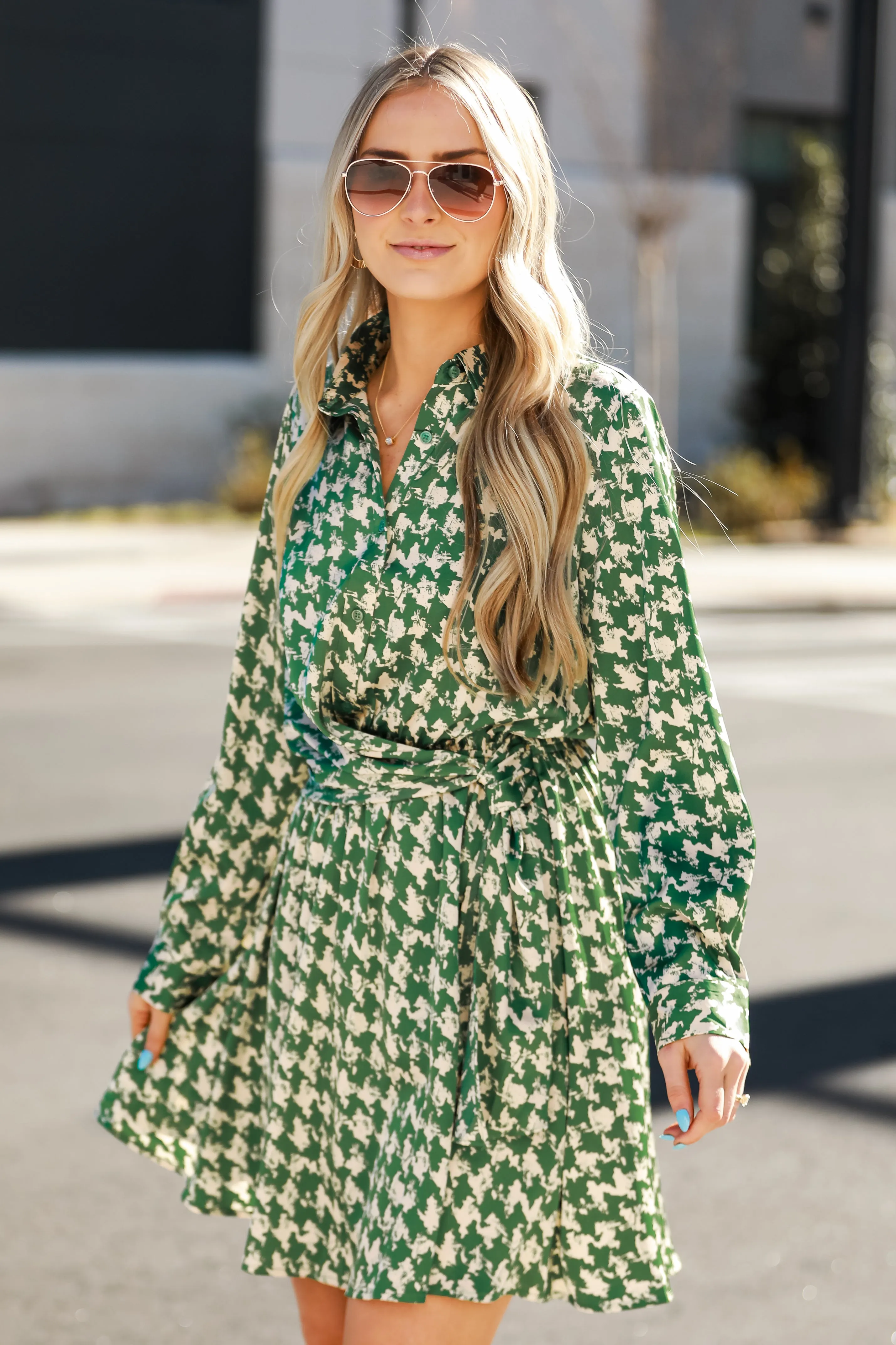 FINAL SALE - Bright Charm Kelly Green Satin Mini Dress