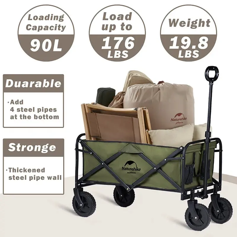 Folding Wagon Garden Patio Camping Cart