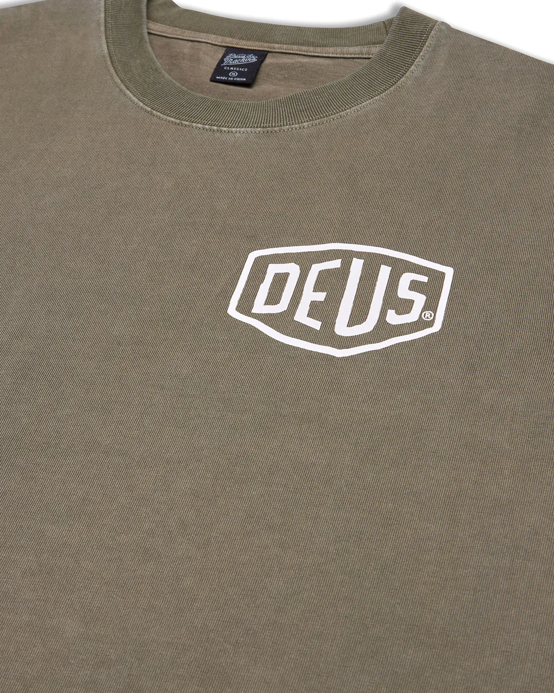 Garment Dyed Shield Tee - Lichen Green