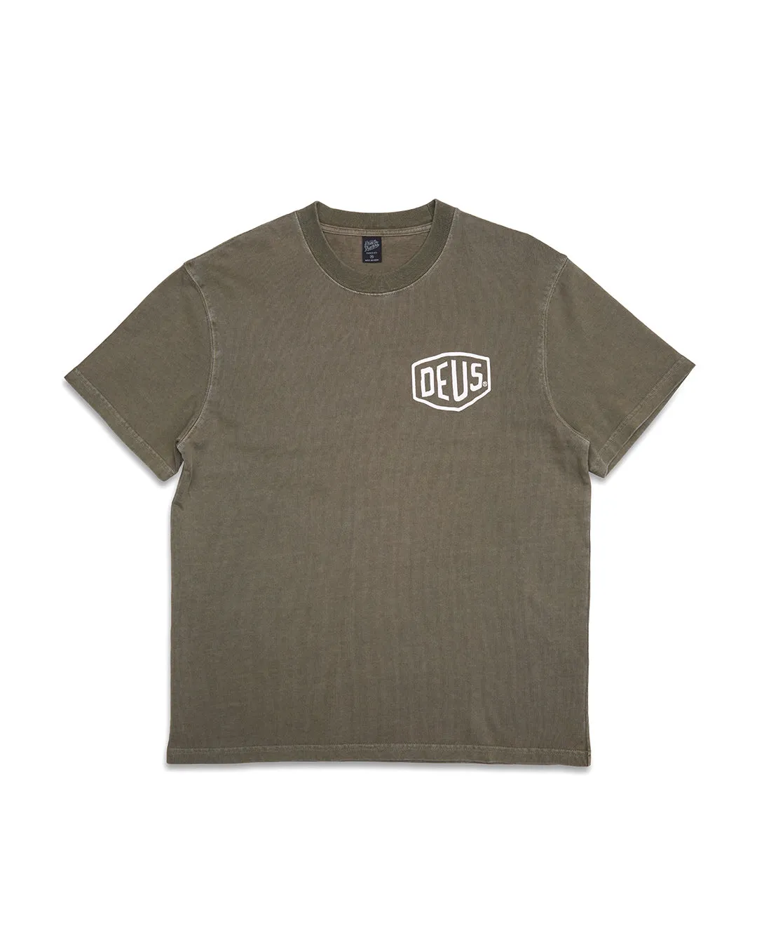 Garment Dyed Shield Tee - Lichen Green