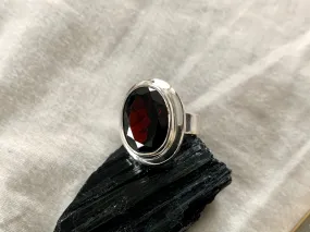 Garnet Ansley Ring - Large Oval