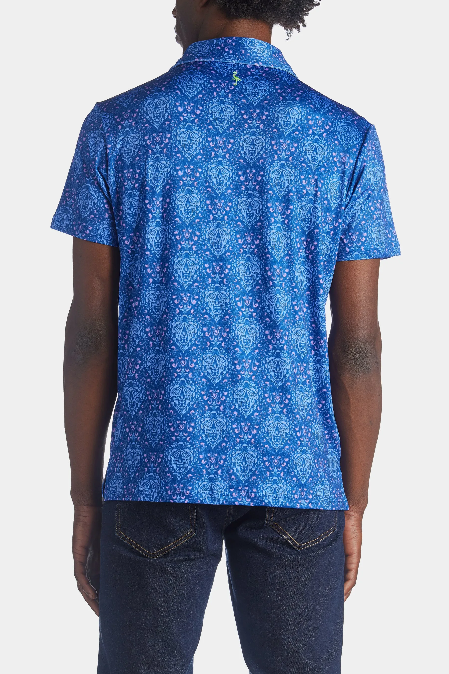 Geo Swirl Performance Polo T-Shirt