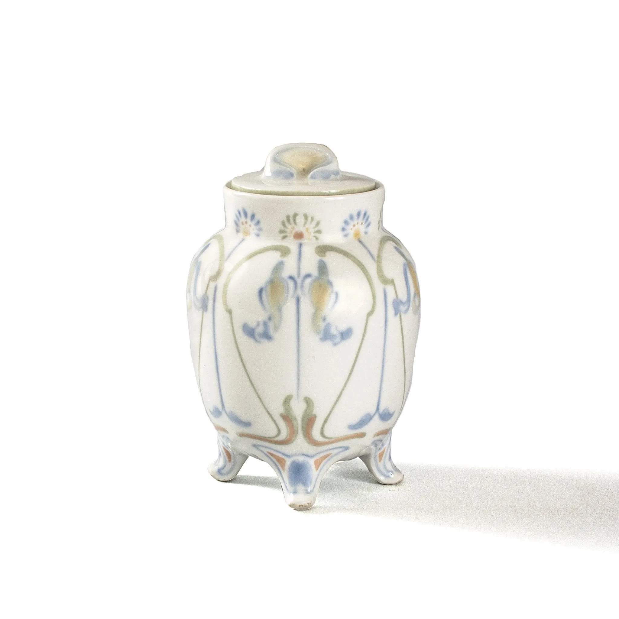 Georges de Feure Floral Covered Porcelain Jar