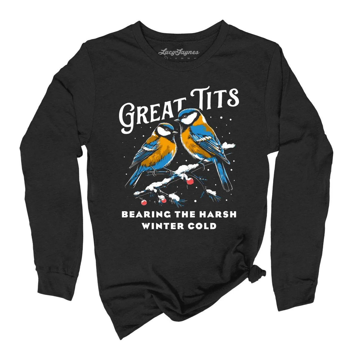 Great Tits Winter Cold Long Sleeve Tee