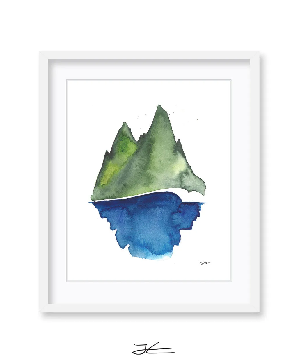 Green - Blue - Print/ Framed Print