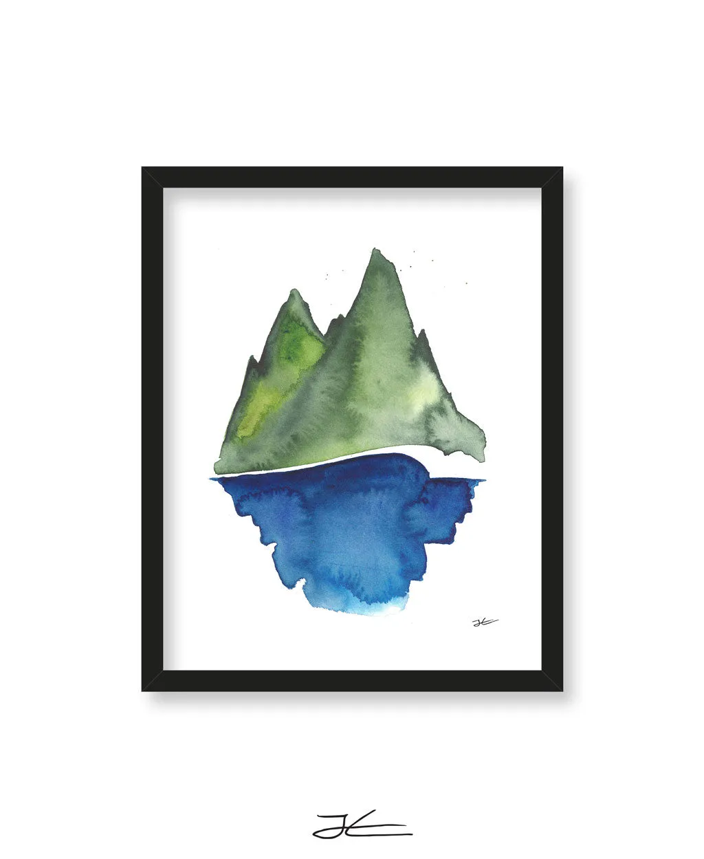 Green - Blue - Print/ Framed Print