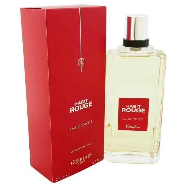 Habit Rouge by Guerlain for Men -  Eau de Toilette Spray