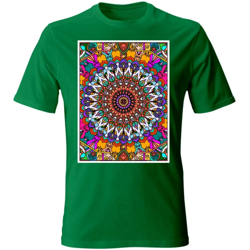 Hand-Drawn Mandala Art T-Shirt - Unisex Design