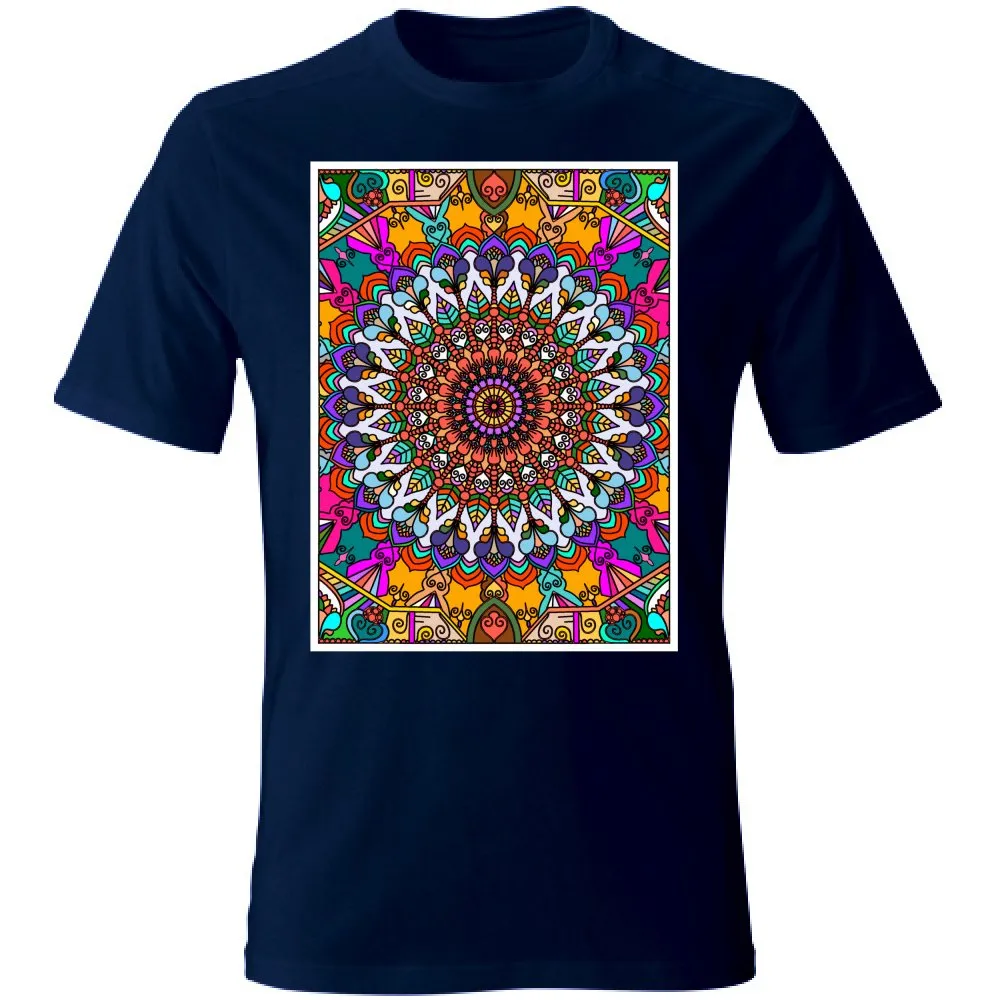 Hand-Drawn Mandala Art T-Shirt - Unisex Design