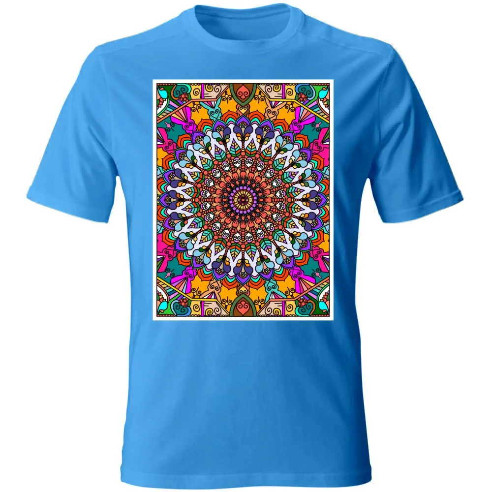 Hand-Drawn Mandala Art T-Shirt - Unisex Design