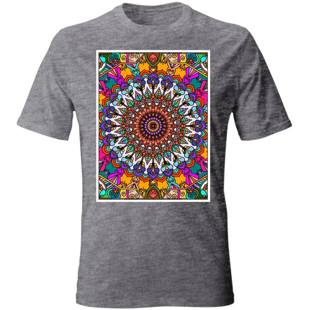 Hand-Drawn Mandala Art T-Shirt - Unisex Design