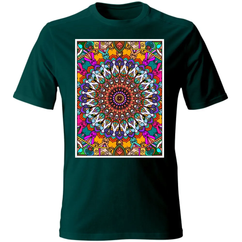 Hand-Drawn Mandala Art T-Shirt - Unisex Design