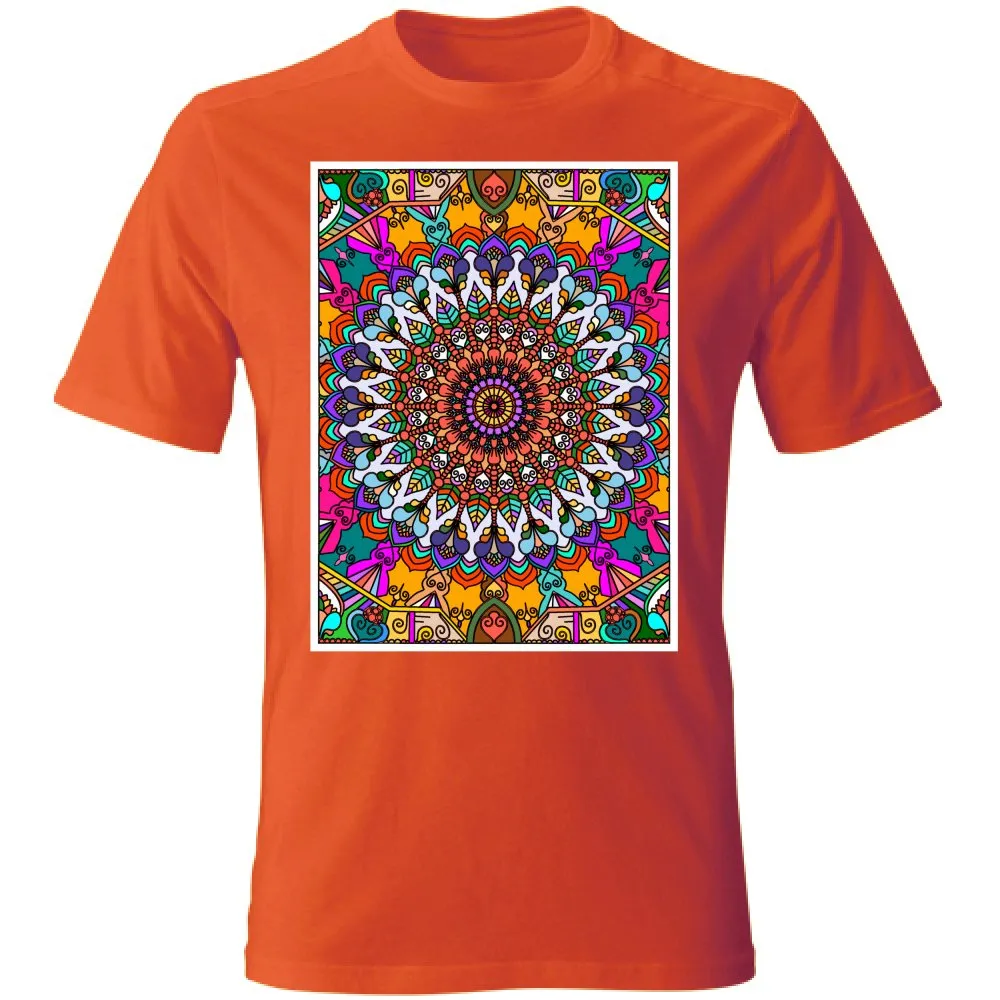 Hand-Drawn Mandala Art T-Shirt - Unisex Design