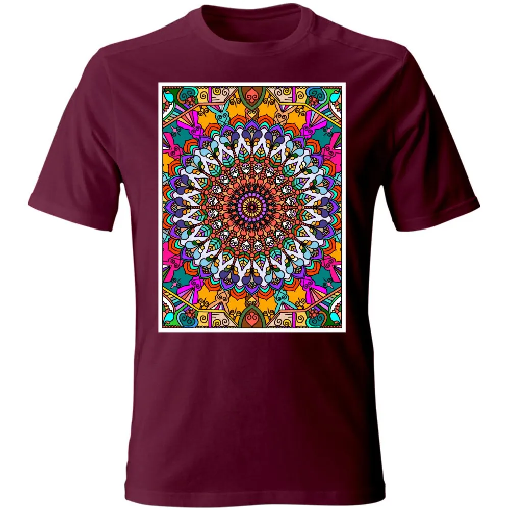 Hand-Drawn Mandala Art T-Shirt - Unisex Design