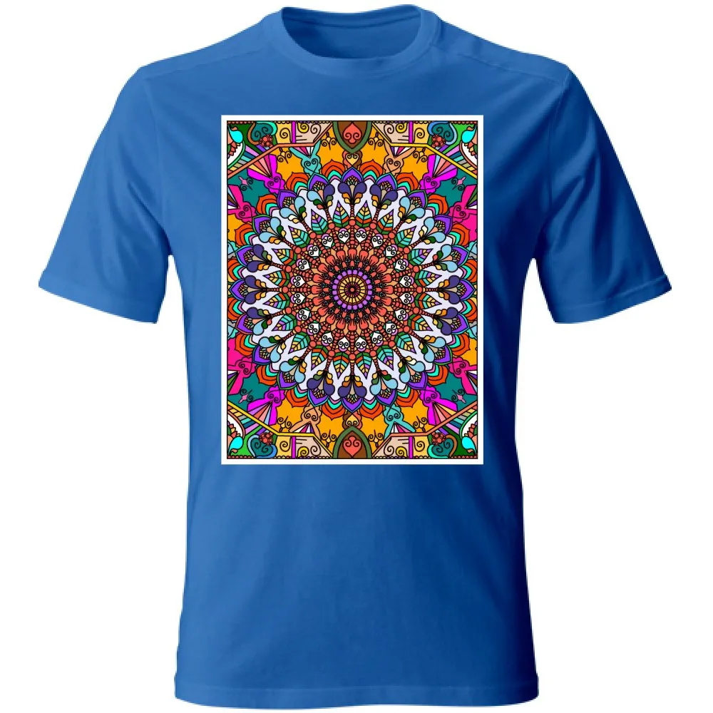 Hand-Drawn Mandala Art T-Shirt - Unisex Design