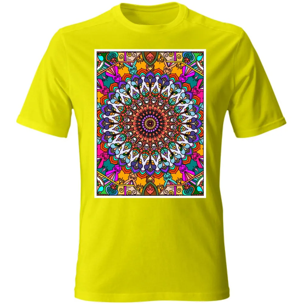 Hand-Drawn Mandala Art T-Shirt - Unisex Design