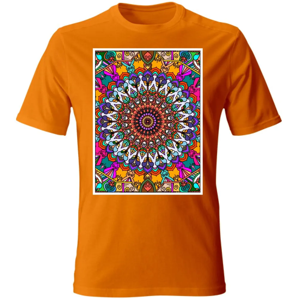 Hand-Drawn Mandala Art T-Shirt - Unisex Design