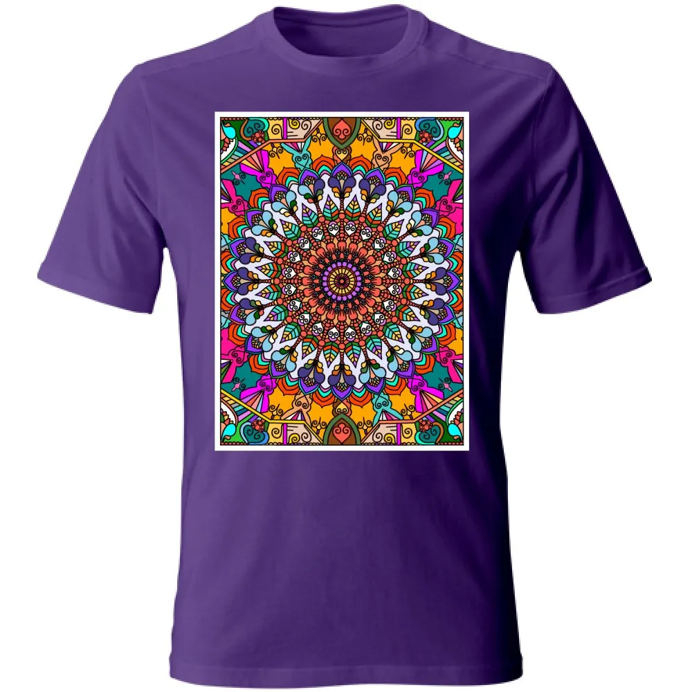 Hand-Drawn Mandala Art T-Shirt - Unisex Design