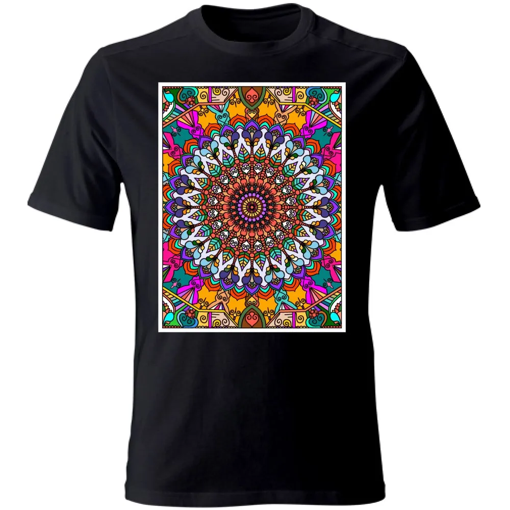 Hand-Drawn Mandala Art T-Shirt - Unisex Design