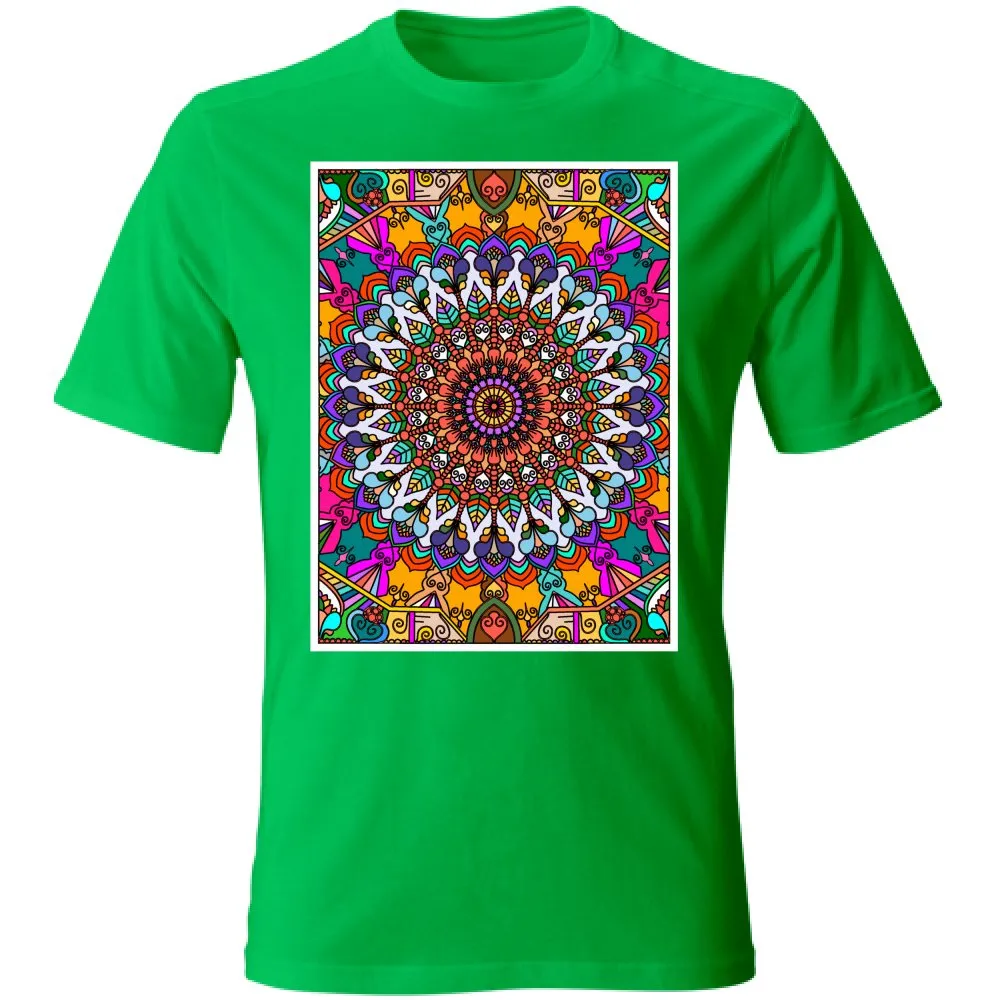 Hand-Drawn Mandala Art T-Shirt - Unisex Design