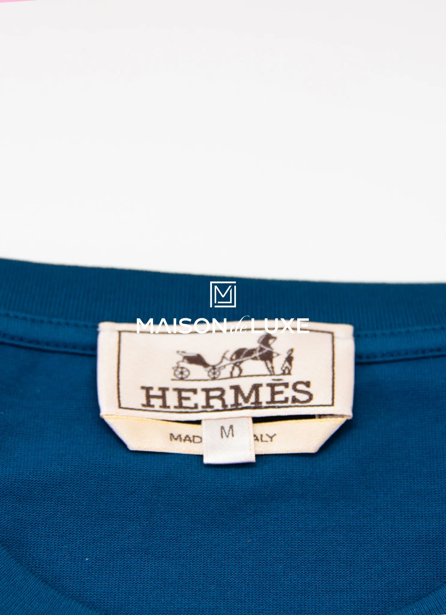 Hermes Men's Mr Farrier Ocean Blue T-Shirt M