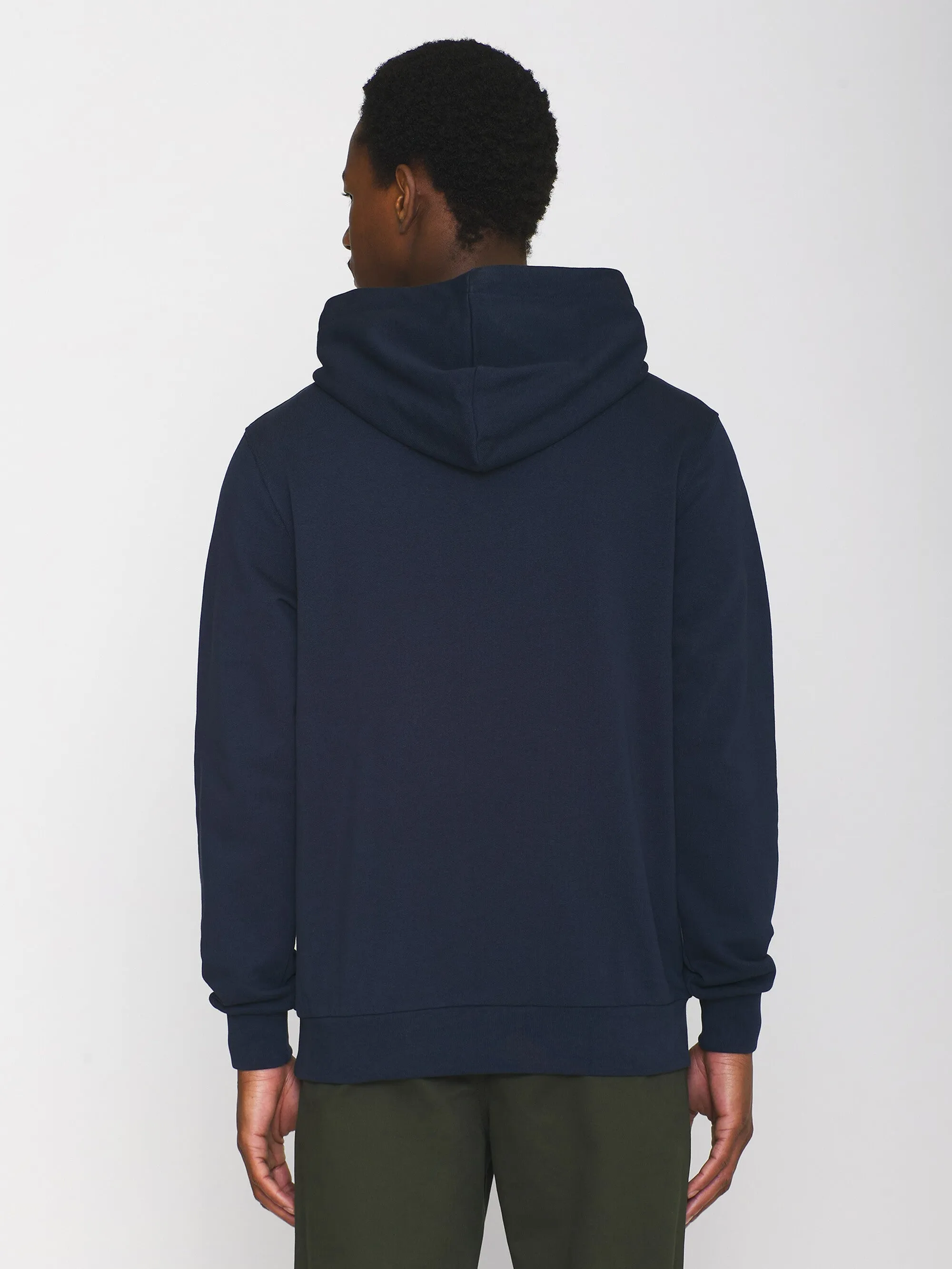 Hood basic badge sweat - Total Eclipse