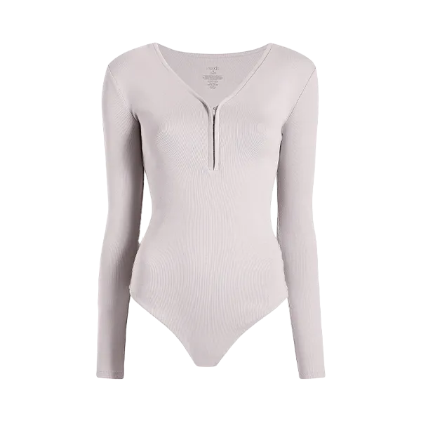 Hook & Eye Bodysuit | Stone