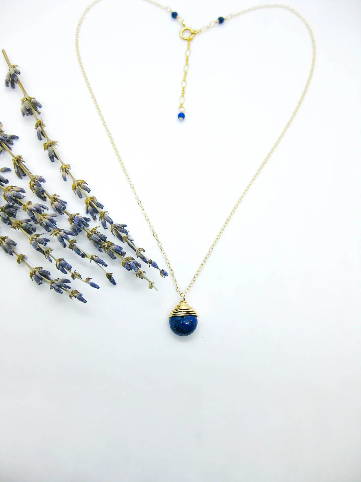 Jasmine: Lapis Necklace - n615