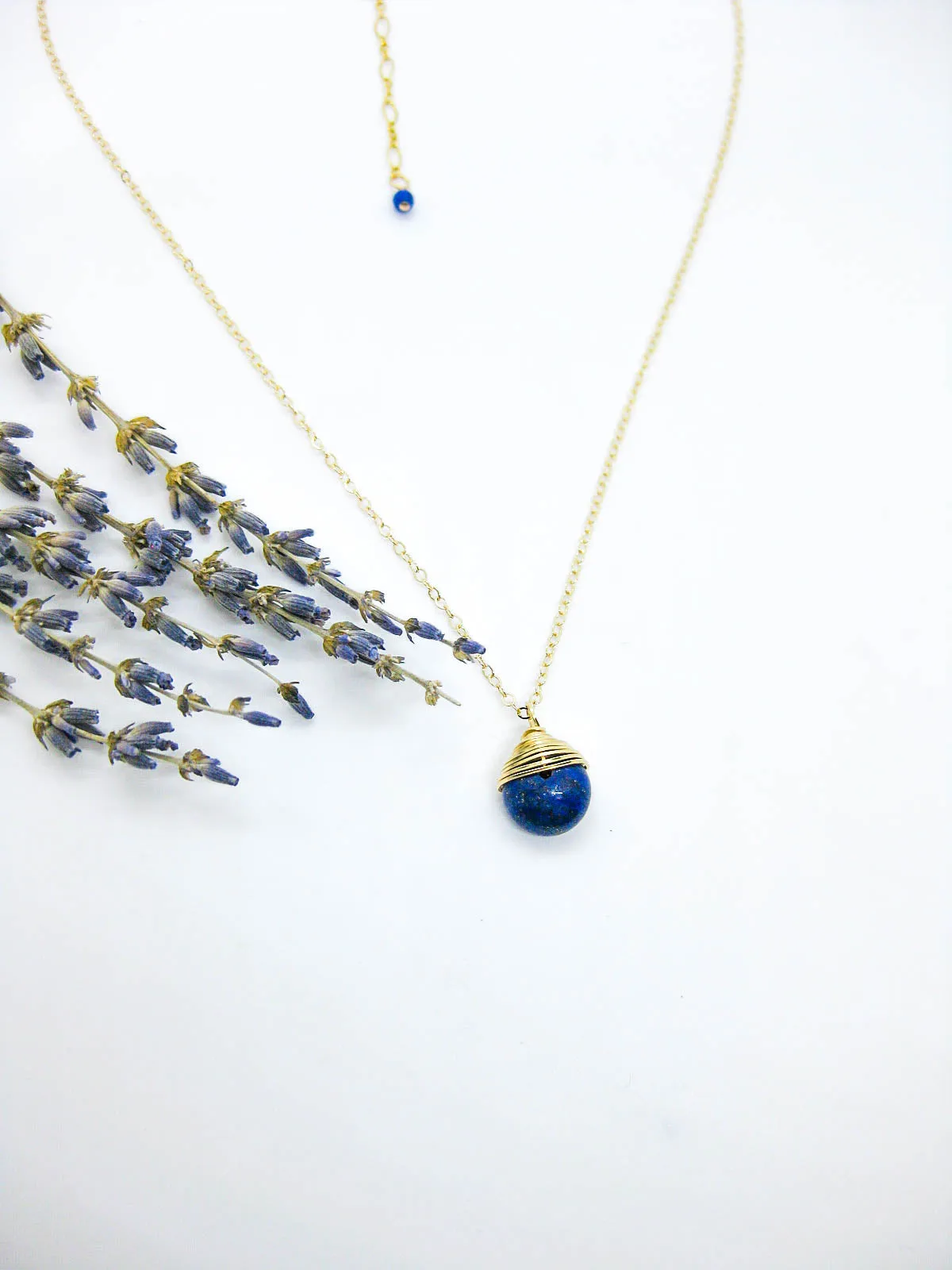 Jasmine: Lapis Necklace - n615