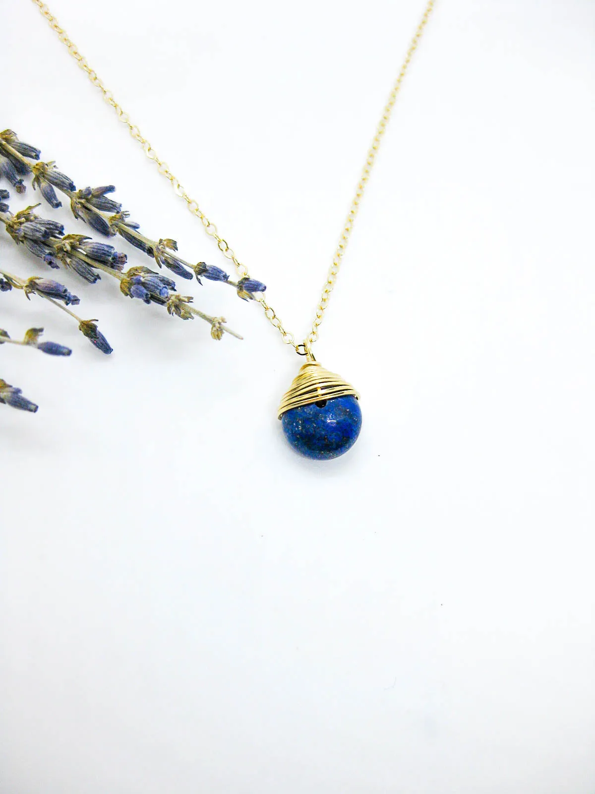 Jasmine: Lapis Necklace - n615