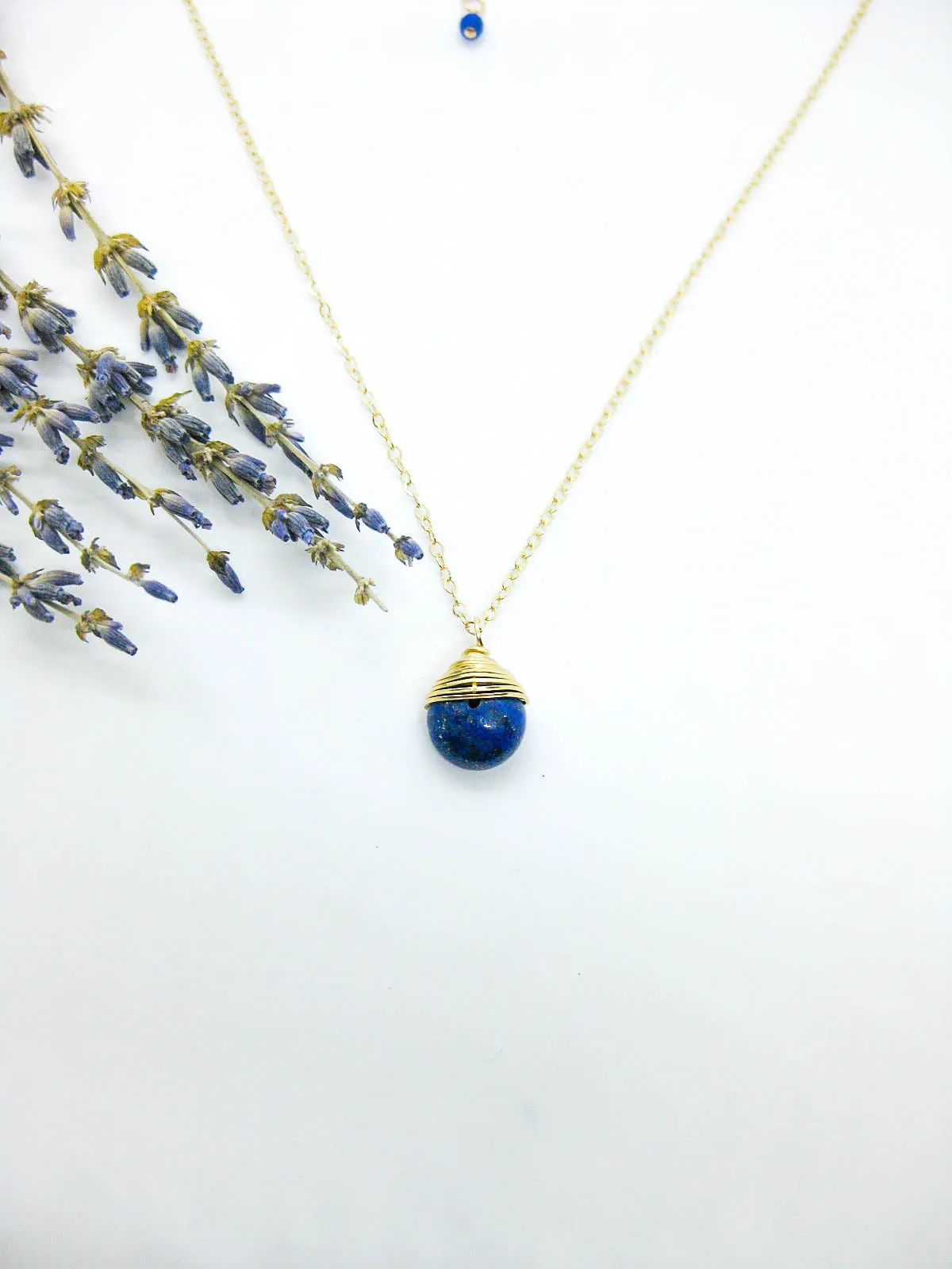 Jasmine: Lapis Necklace - n615