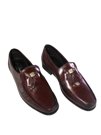 JOHN DRAKE Burgundy Tassle Slip On