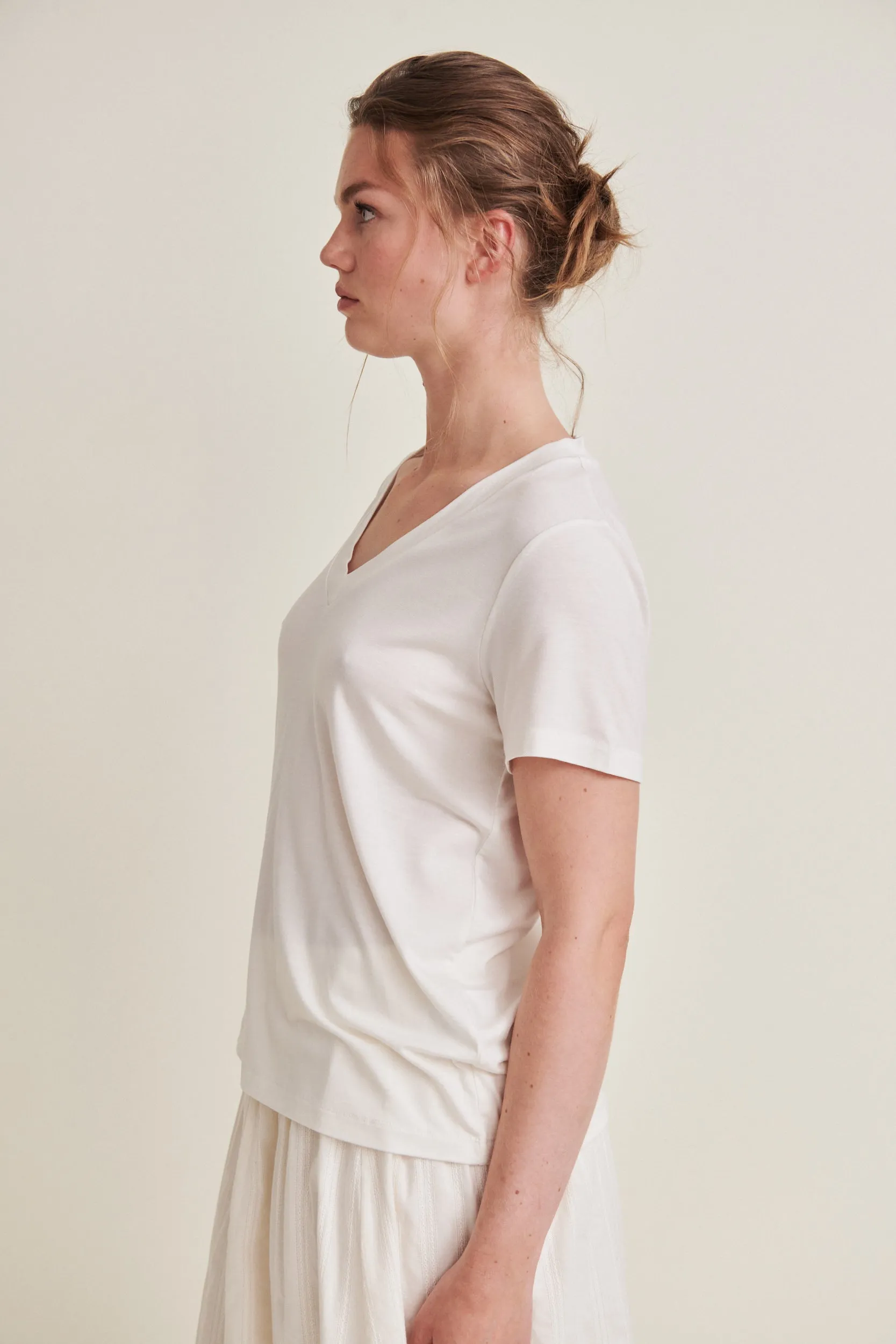 Joline V-neck - Off White