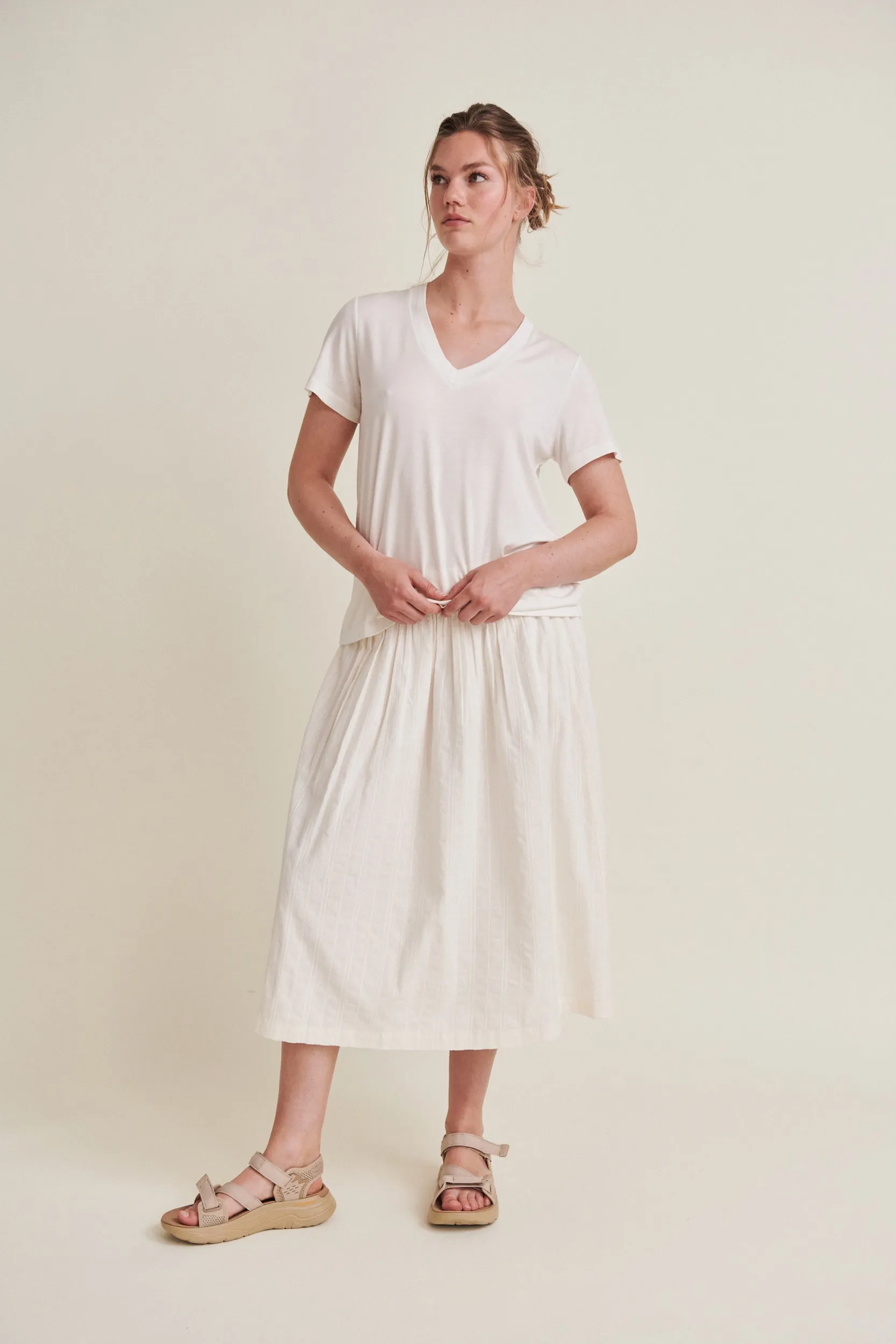 Joline V-neck - Off White