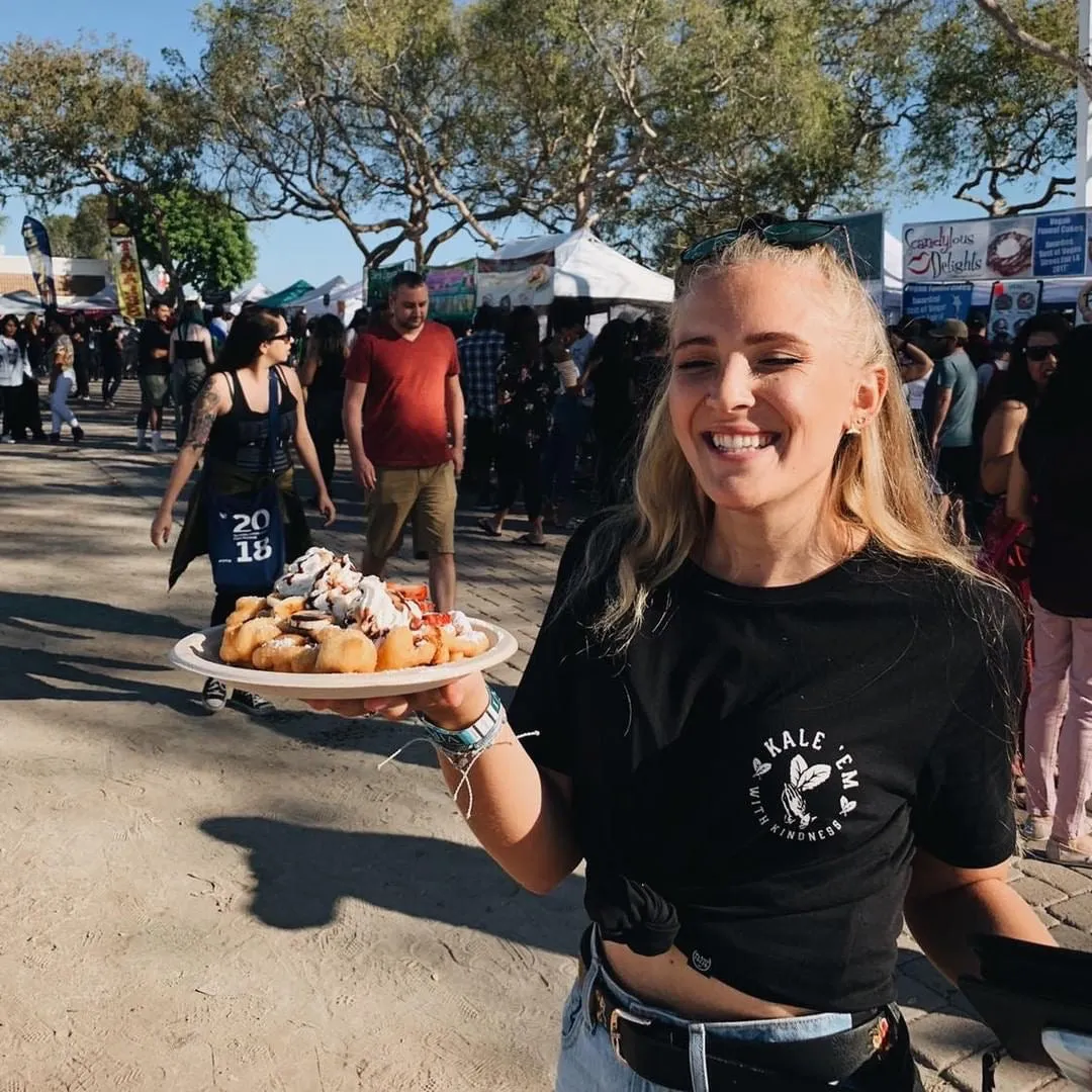 Kale 'Em With Kindness - Black Crop Top