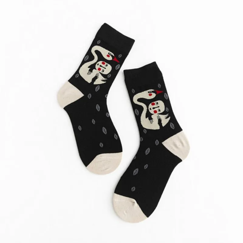 Kawaii Painting Style Socks