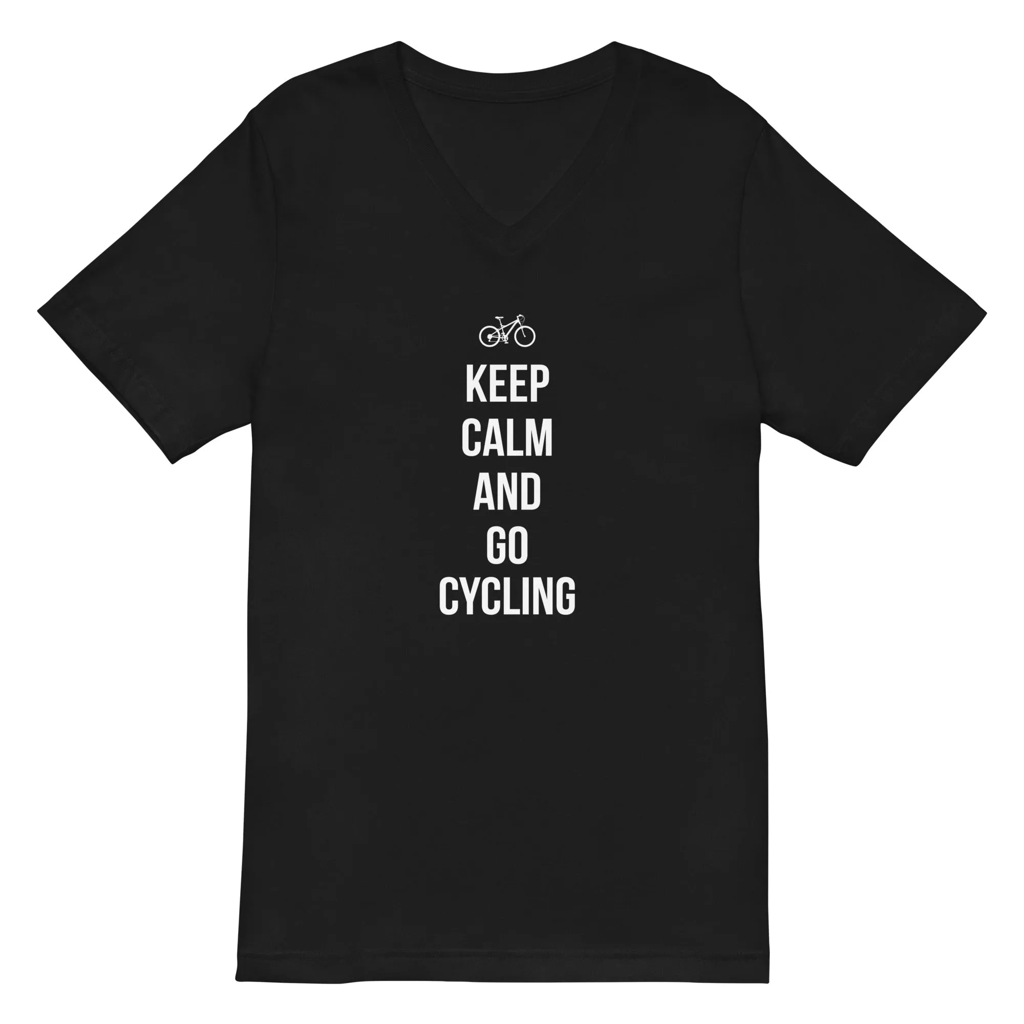 Keep calm and go cycling - Herren V-Neck Shirt