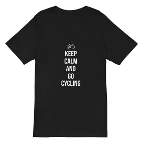 Keep calm and go cycling - Herren V-Neck Shirt