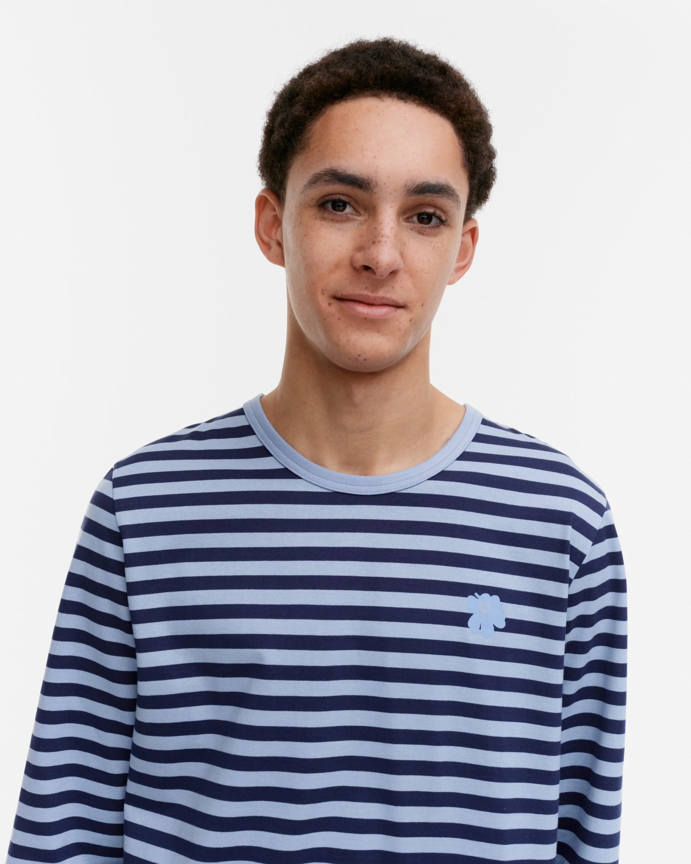 kioski tasaraita long sleeve t-shirt - blue