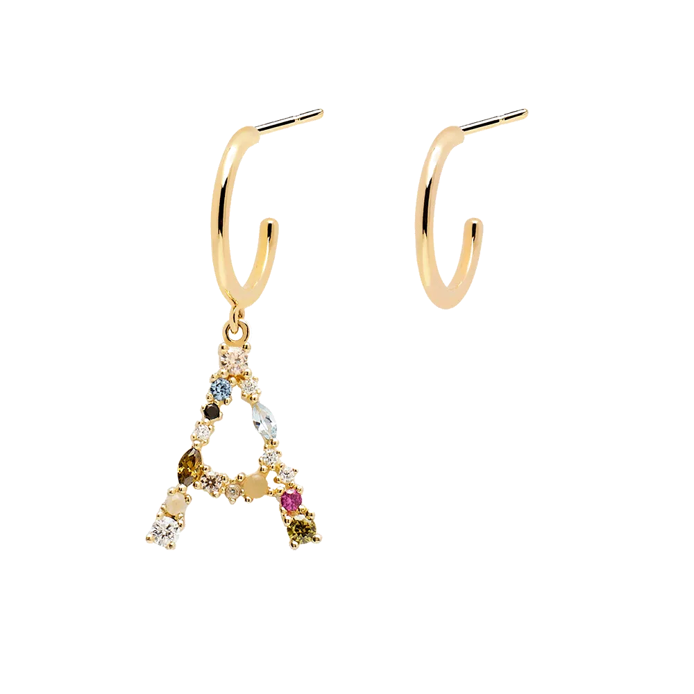 Letter A Earrings