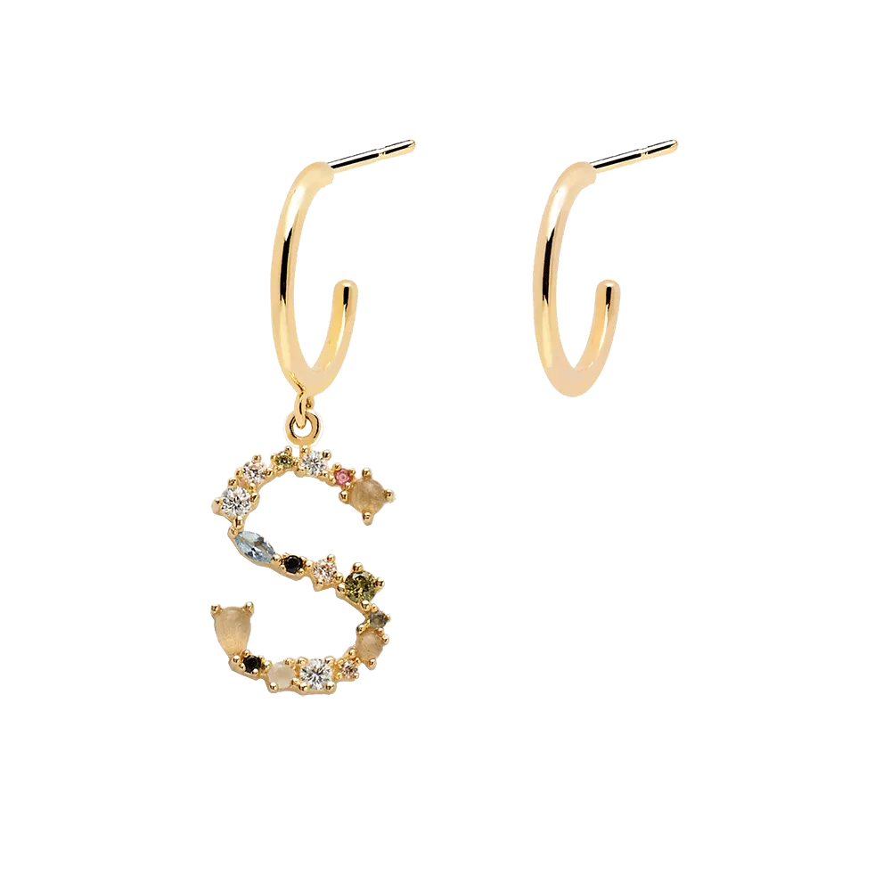 Letter S Earrings