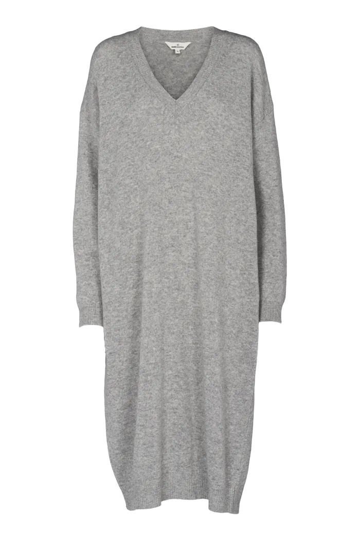 Lise V-Dress - Grey Mel.