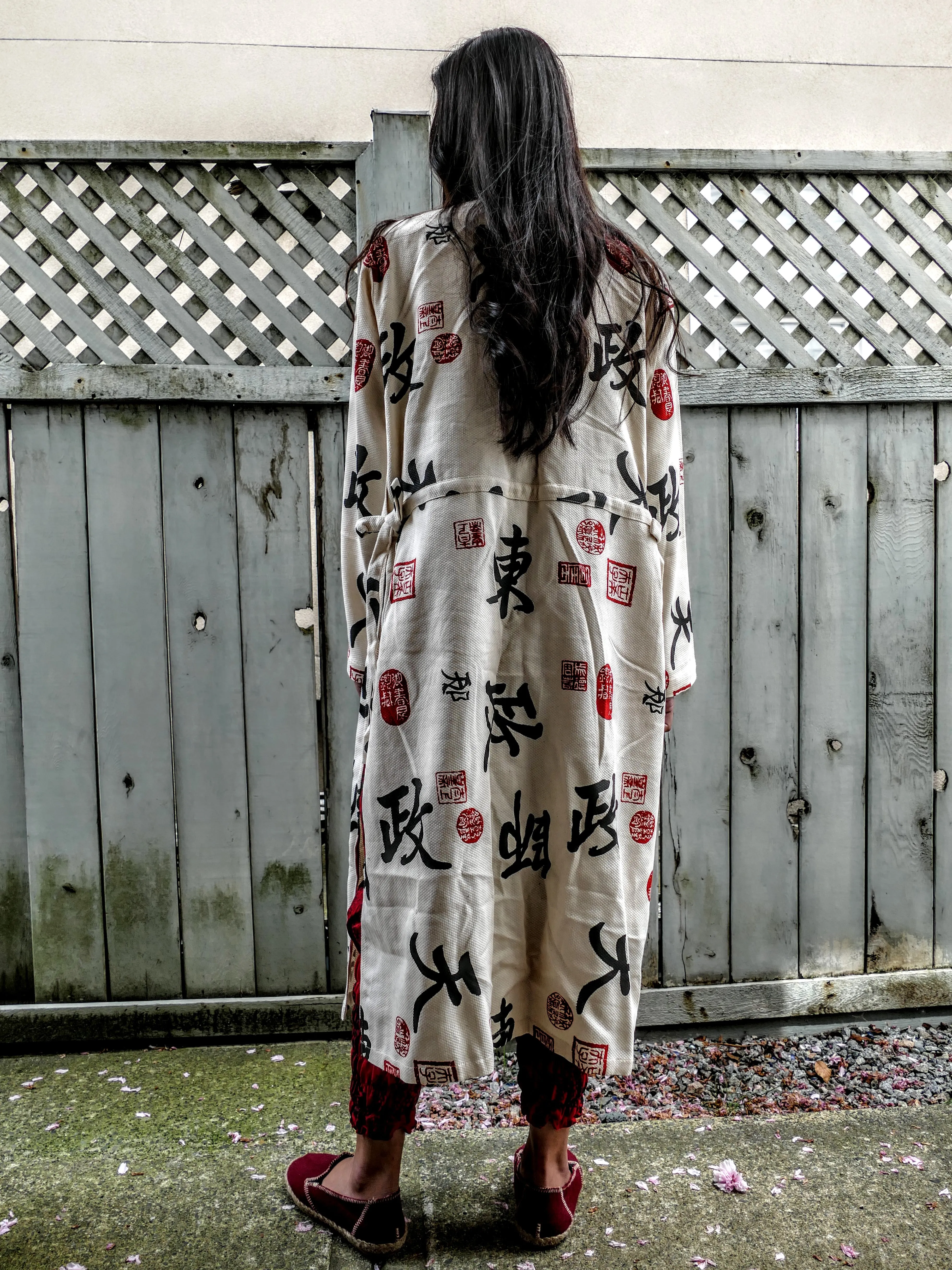 Long Monk Style Kimono Special - White