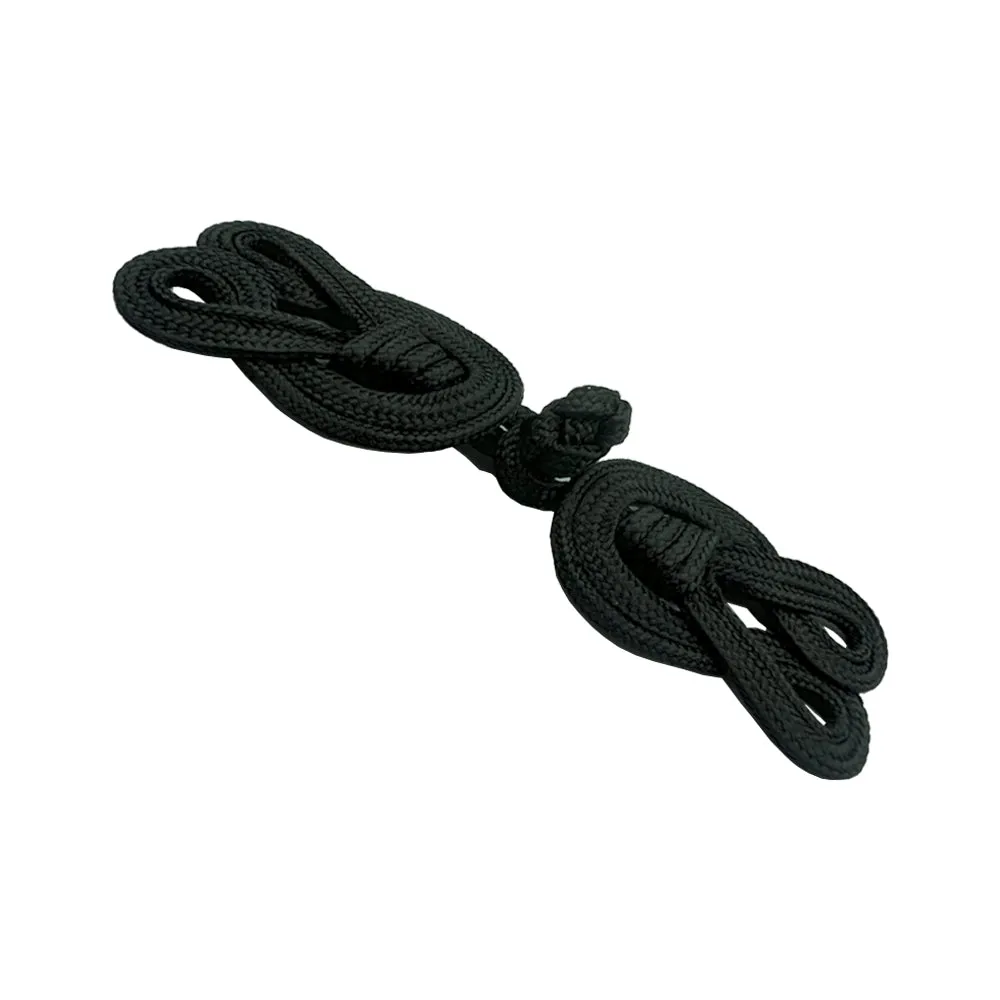 Loopy Designer Black Braided Cord Frog Closure for Coats