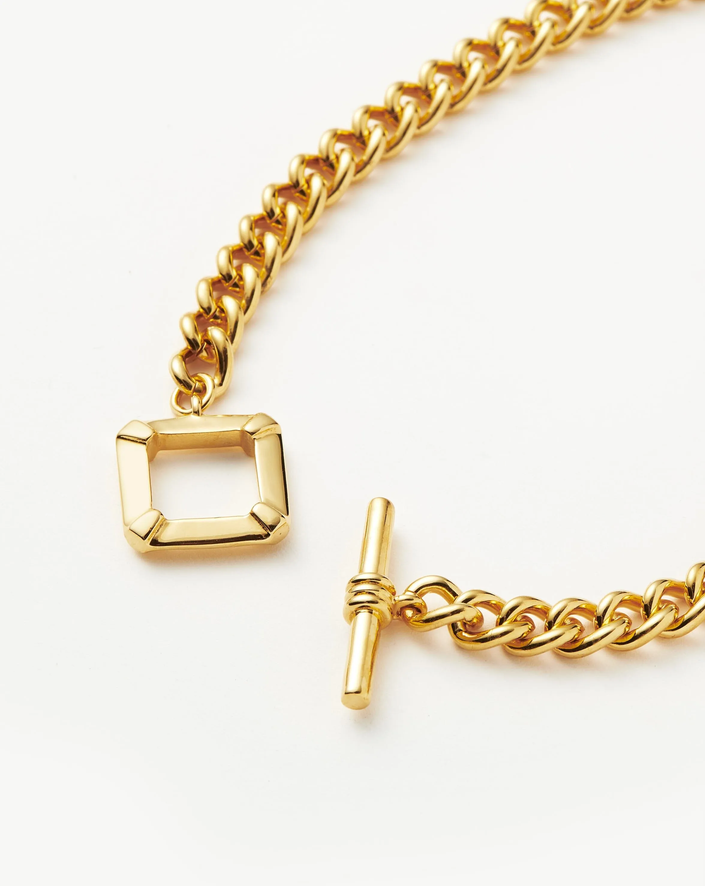 Lucy Williams T-Bar Chain Necklace | 18ct Gold Plated