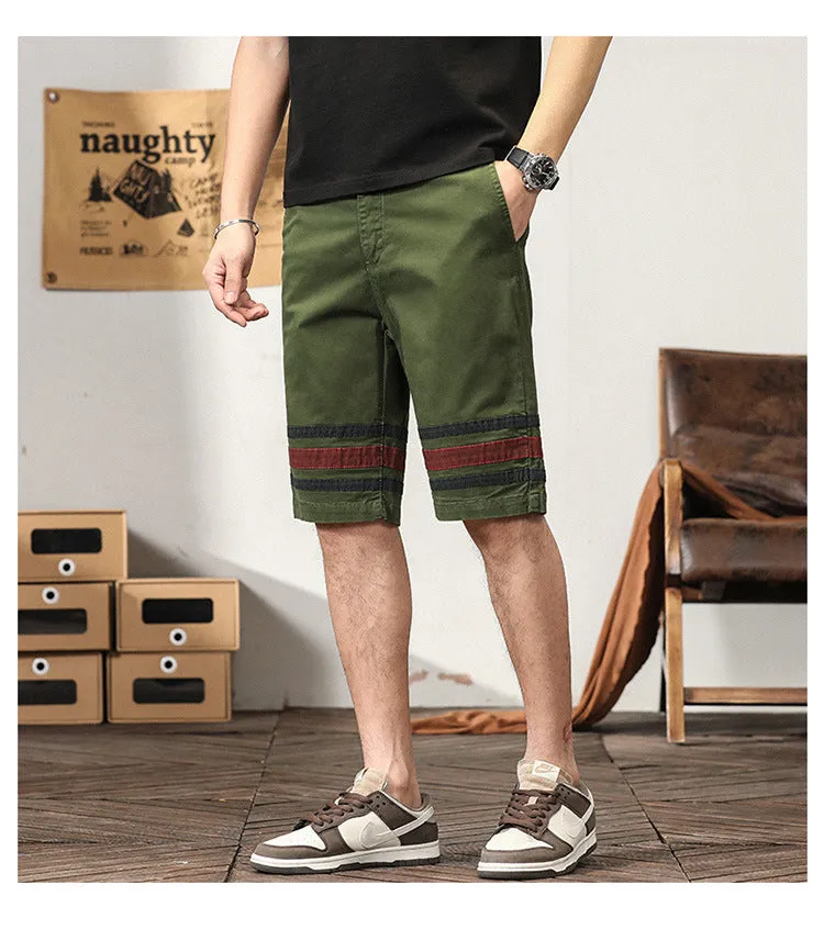 Men's Casual Athletic Short Fashion Fit Young Pants Slim Cargo Shorts | G3612