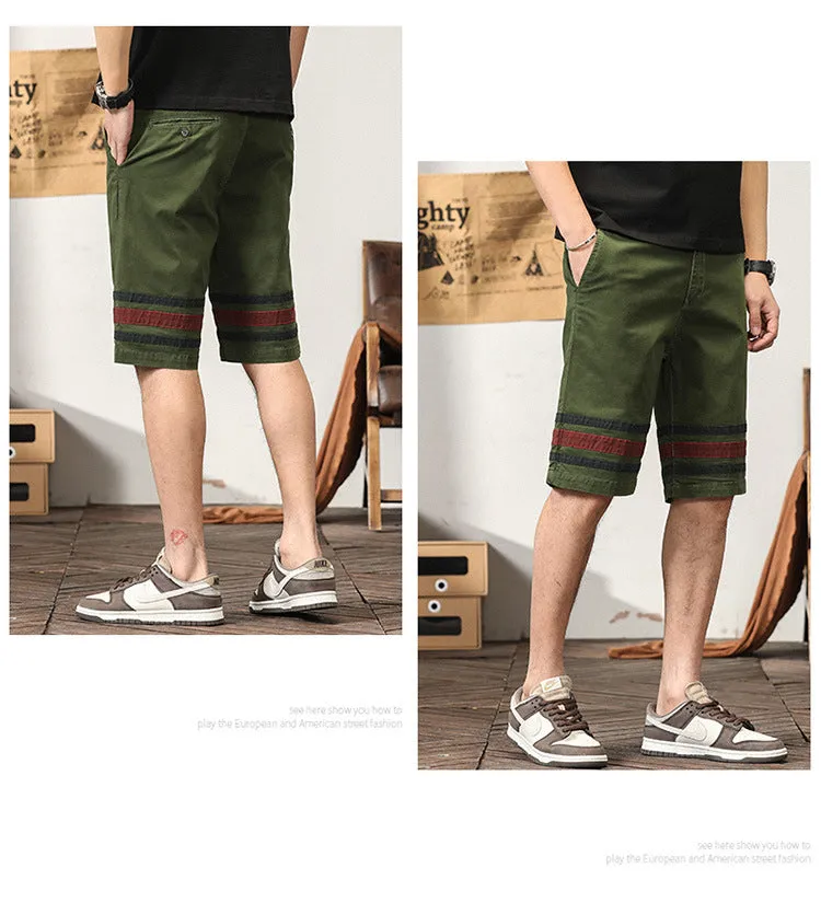 Men's Casual Athletic Short Fashion Fit Young Pants Slim Cargo Shorts | G3612